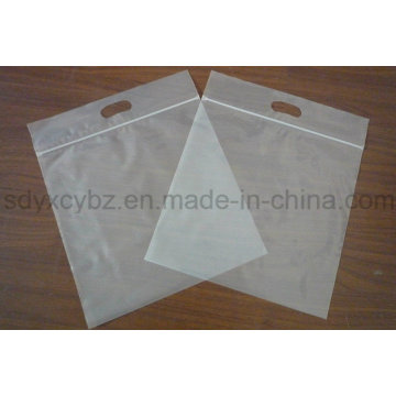 White Transparent Plastic Ziplock Packaging Bag